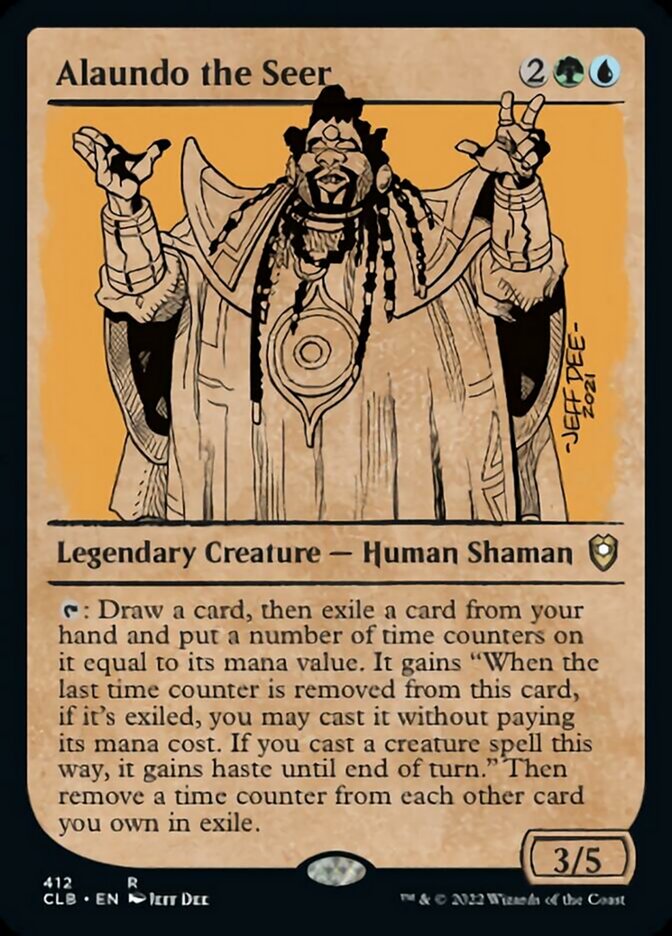 Alaundo the Seer (Showcase) [Commander Legends: Battle for Baldur's Gate] Magic: The Gathering