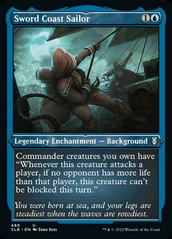 Sword Coast Sailor (Foil Etched) [Commander Legends: Battle for Baldur's Gate] Magic: The Gathering