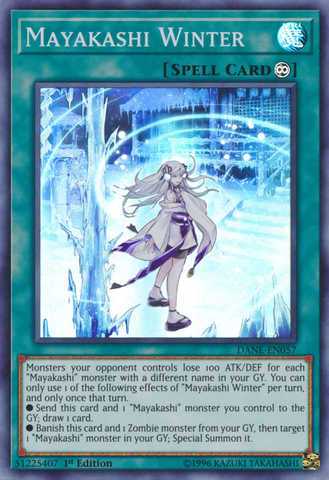 Mayakashi Winter [DANE-EN057] Super Rare Yu-Gi-Oh!