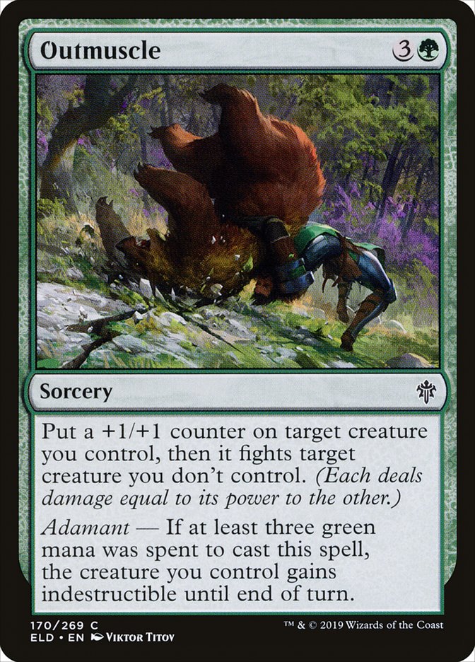 Outmuscle [Throne of Eldraine] Magic: The Gathering