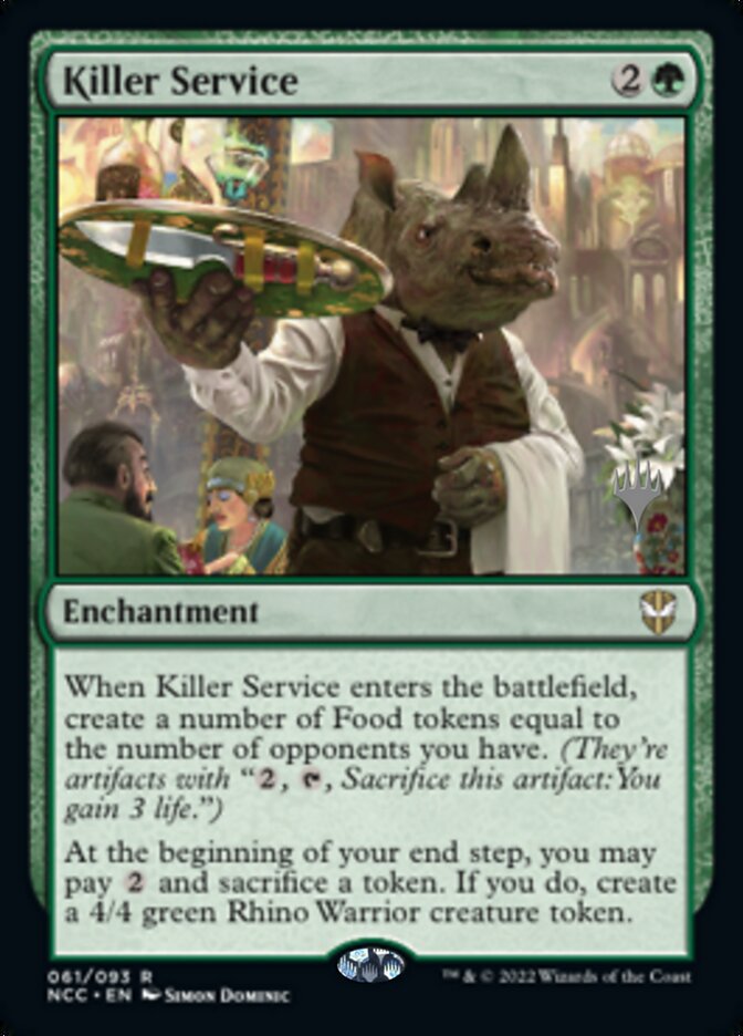 Killer Service (Promo Pack) [Streets of New Capenna Commander Promos] Magic: The Gathering