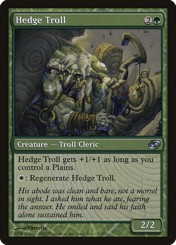 Hedge Troll [Planar Chaos] Magic: The Gathering