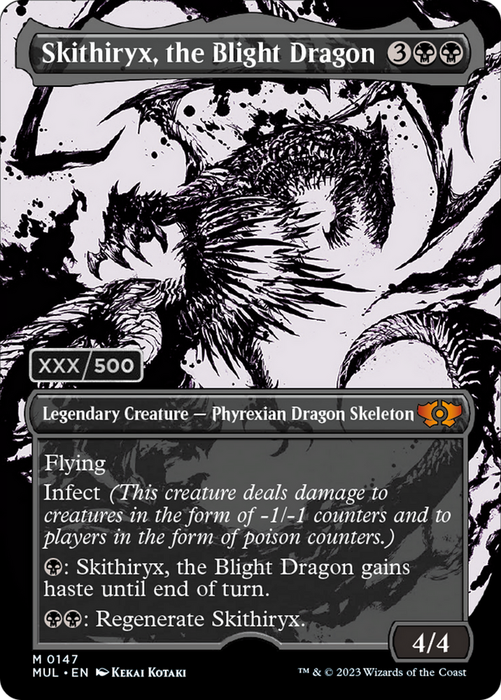 Skithiryx, the Blight Dragon (Serialized) [Multiverse Legends] Magic: The Gathering