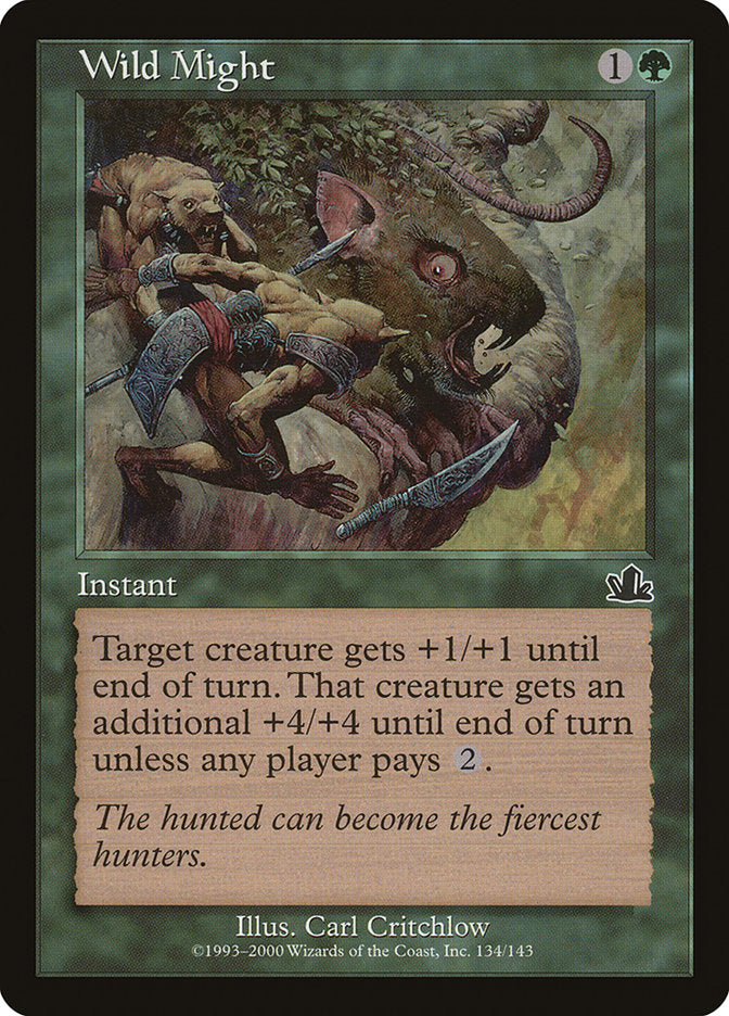 Wild Might [Prophecy] Magic: The Gathering