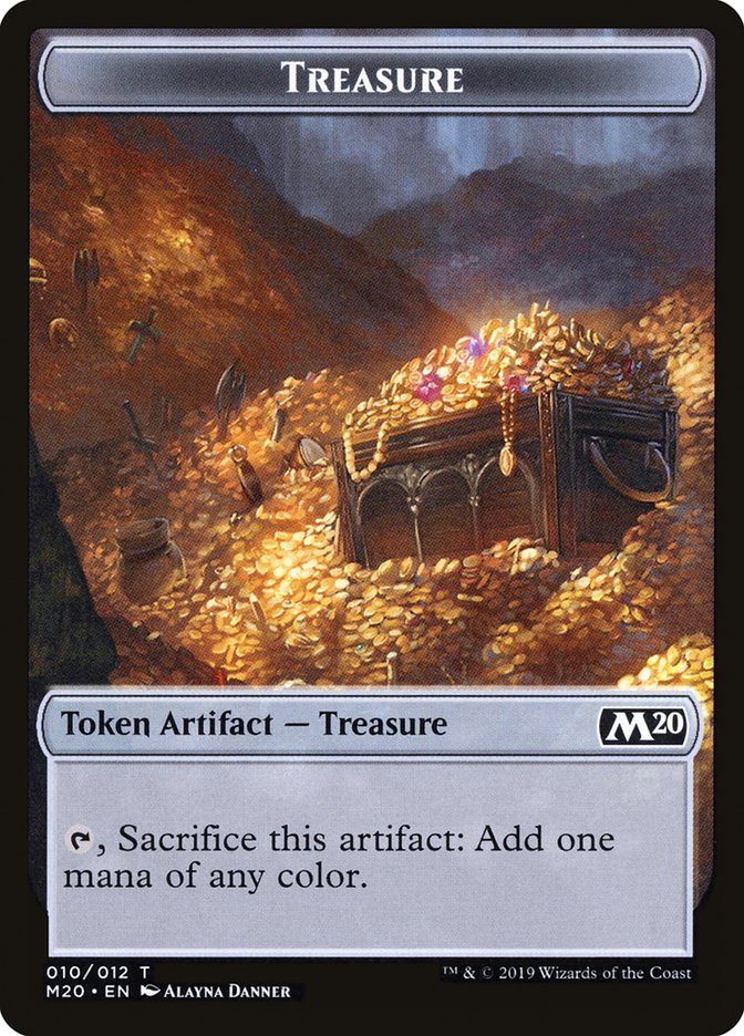 Treasure Token [Core Set 2020 Tokens] Magic: The Gathering