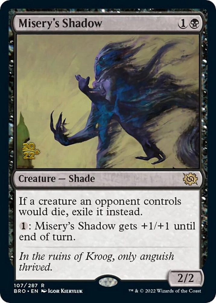 Misery's Shadow [The Brothers' War Prerelease Promos] Magic: The Gathering