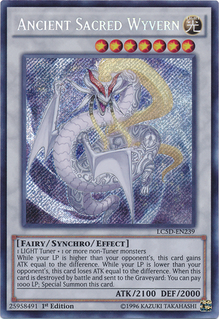 Ancient Sacred Wyvern [LC5D-EN239] Secret Rare Yu-Gi-Oh!