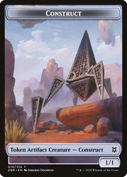 Angel Warrior // Construct Double-Sided Token [Zendikar Rising Tokens] Magic: The Gathering