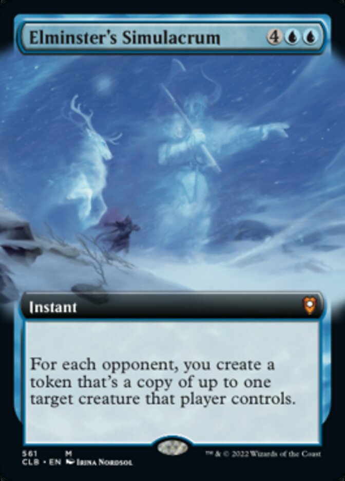 Elminster's Simulacrum (Extended Art) [Commander Legends: Battle for Baldur's Gate] Magic: The Gathering