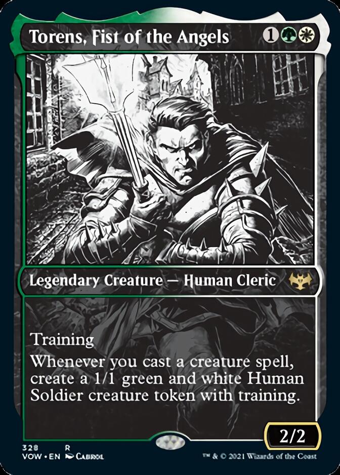 Torens, Fist of the Angels (Showcase Eternal Night) [Innistrad: Crimson Vow] Magic: The Gathering