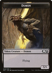 Angel // Demon Double-Sided Token [Core Set 2021 Tokens] Magic: The Gathering