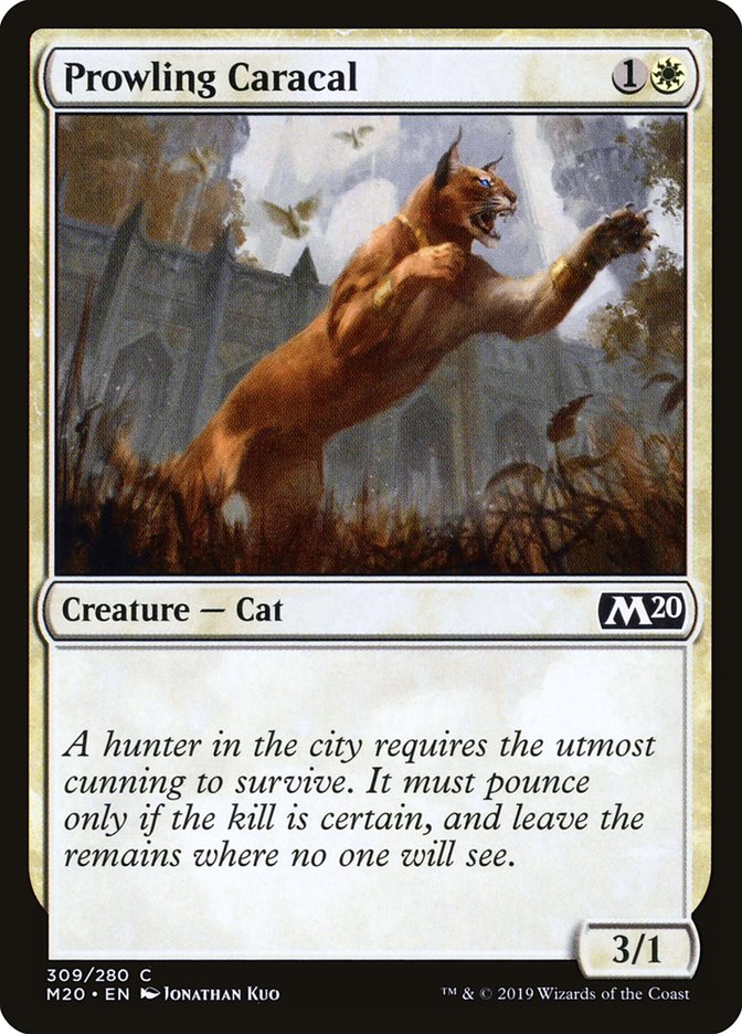 Prowling Caracal [Core Set 2020] Magic: The Gathering