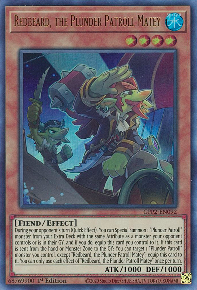Redbeard, the Plunder Patroll Matey [GFP2-EN092] Ultra Rare Yu-Gi-Oh!