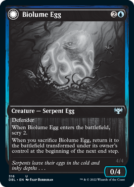Biolume Egg // Biolume Serpent [Innistrad: Double Feature] Magic: The Gathering