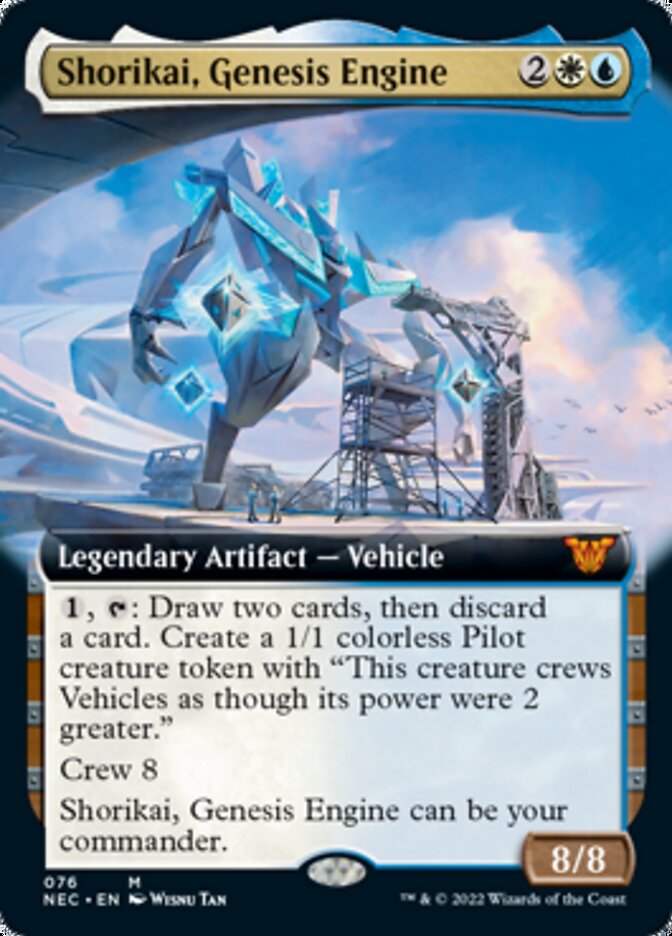 Shorikai, Genesis Engine (Extended Art) [Kamigawa: Neon Dynasty Commander] Magic: The Gathering