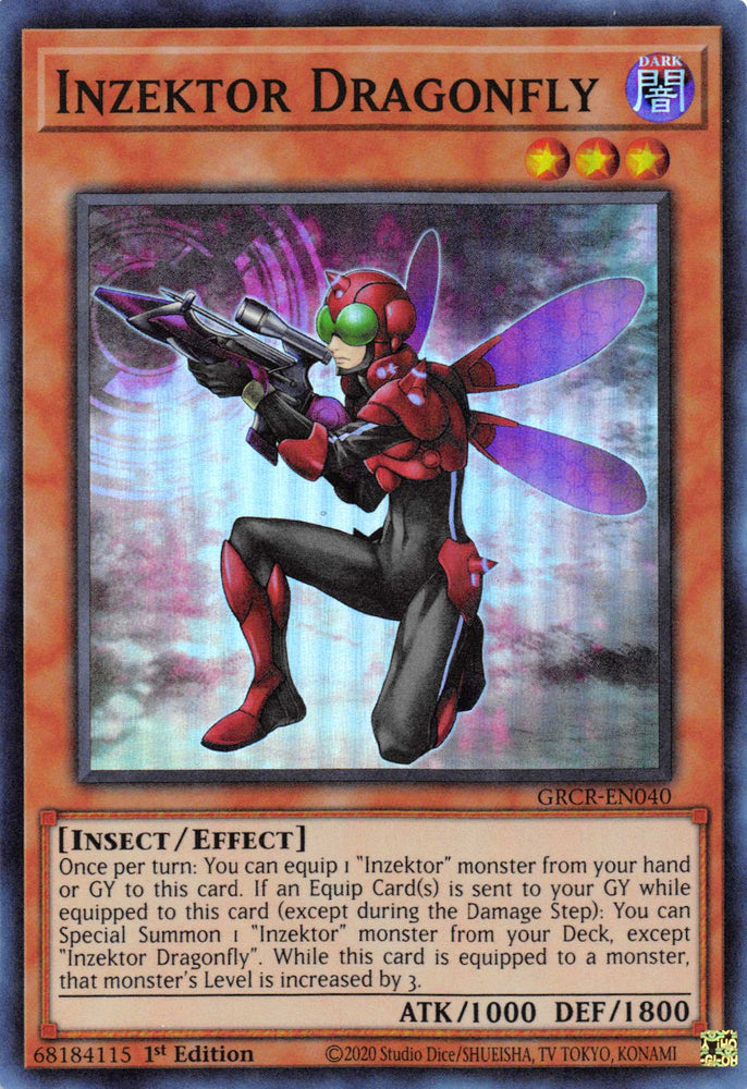Inzektor Dragonfly [GRCR-EN040] Super Rare Yu-Gi-Oh!