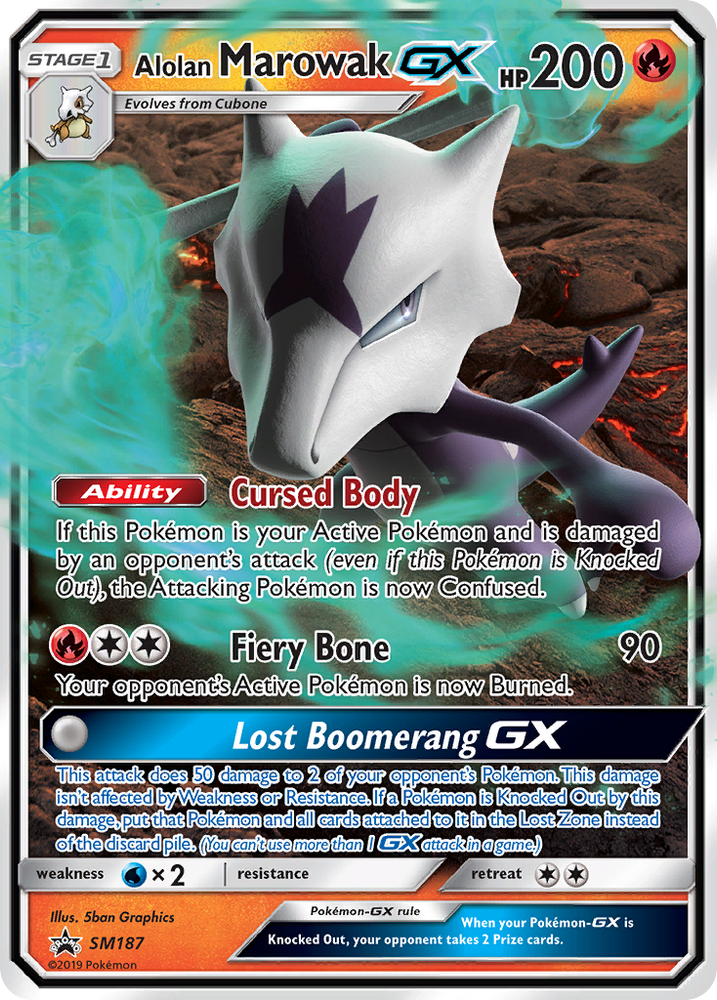 Alolan Marowak GX (SM187) [Sun & Moon: Black Star Promos] Pokémon