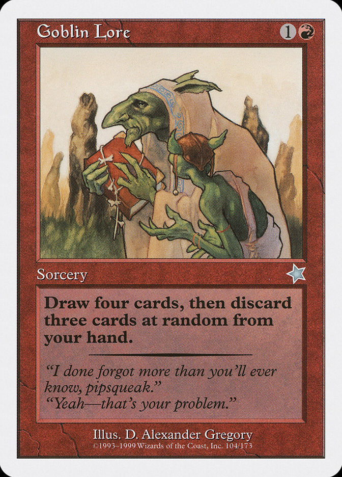 Goblin Lore [Starter 1999] Magic: The Gathering