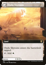 Ondu Inversion // Ondu Skyruins (Extended Art) [Zendikar Rising] Magic: The Gathering