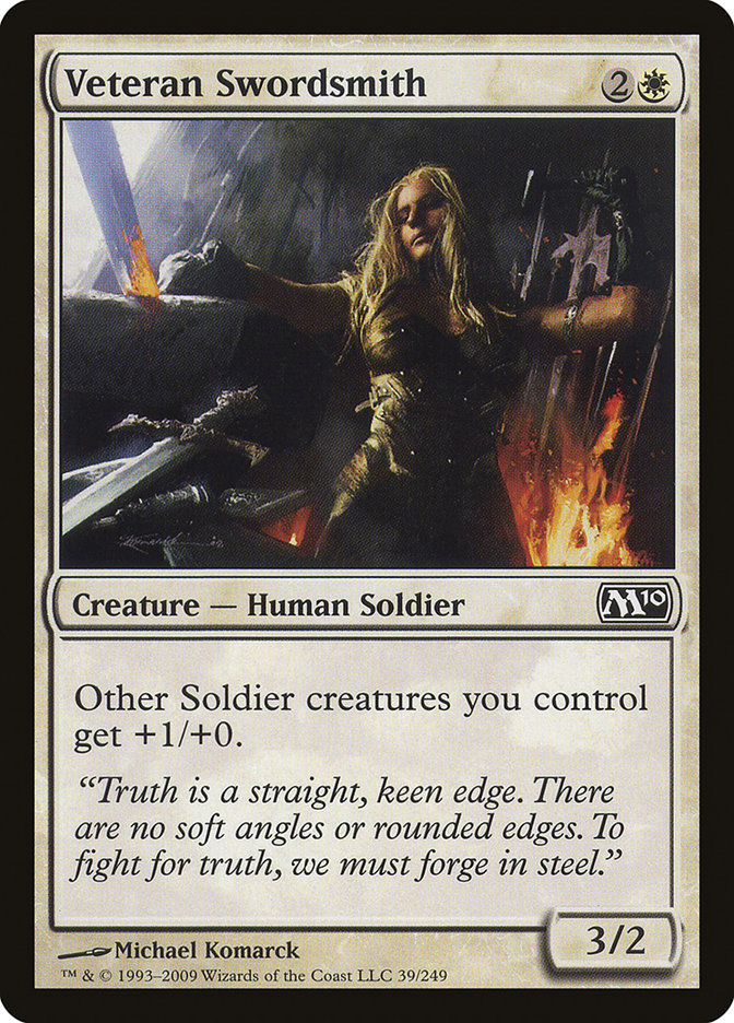 Veteran Swordsmith [Magic 2010] Magic: The Gathering