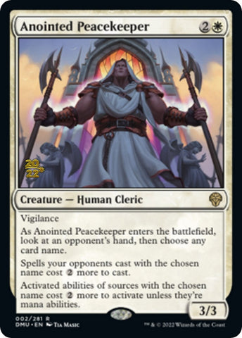 Anointed Peacekeeper [Dominaria United Prerelease Promos] Magic: The Gathering