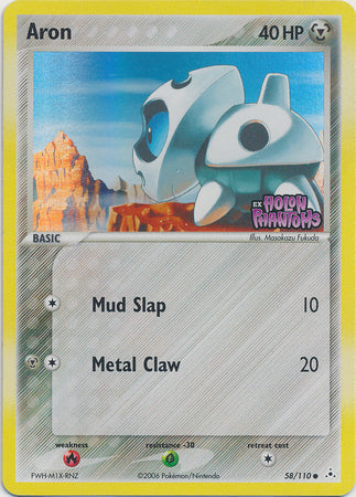 Aron (58/110) (Stamped) [EX: Holon Phantoms] Pokémon