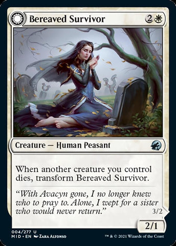 Bereaved Survivor // Dauntless Avenger [Innistrad: Midnight Hunt] Magic: The Gathering