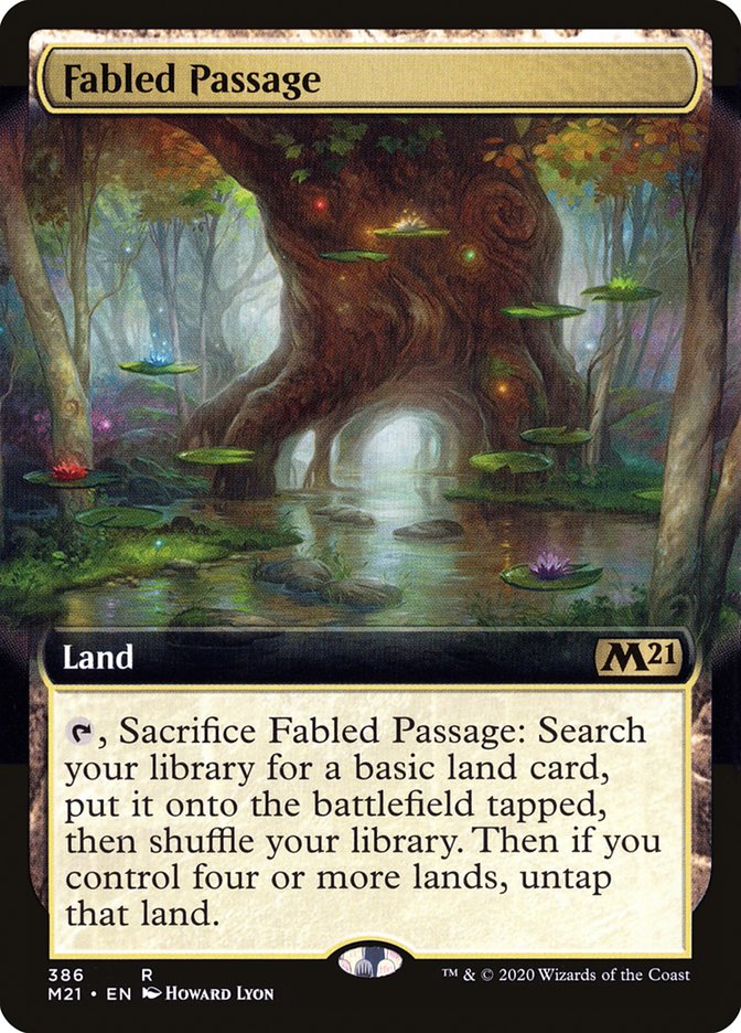 Fabled Passage (Extended Art) [Core Set 2021] Magic: The Gathering