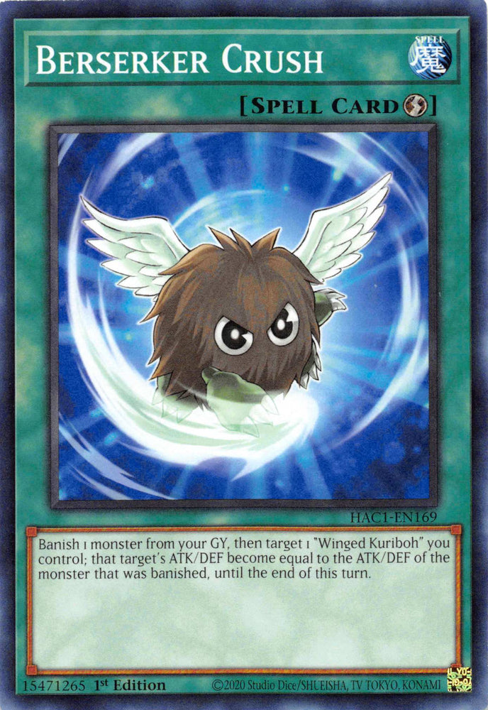 Berserker Crush [HAC1-EN169] Common Yu-Gi-Oh!