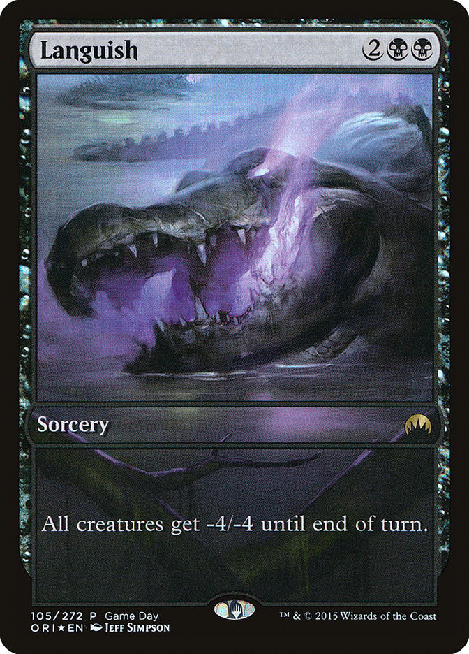 Languish (Game Day) [Magic Origins Promos] Magic: The Gathering