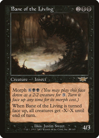 Bane of the Living [Legions] Magic: The Gathering