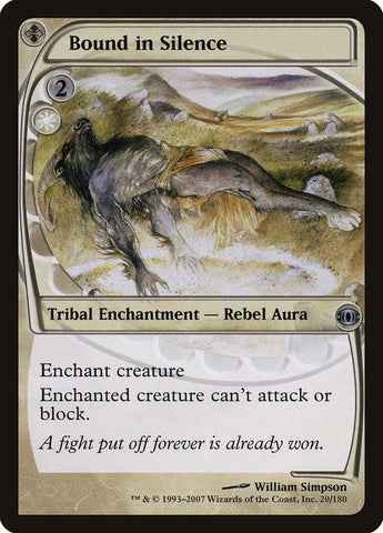 Bound in Silence [Future Sight] Magic: The Gathering