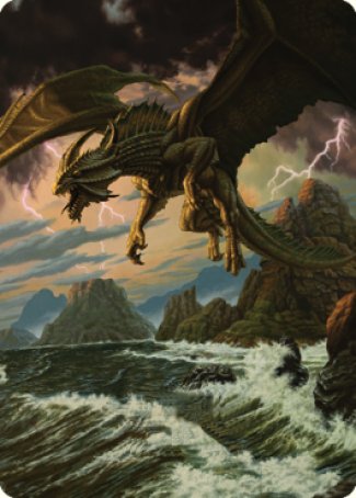 Ancient Bronze Dragon Art Card (03) [Commander Legends: Battle for Baldur's Gate Art Series] Magic: The Gathering