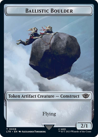 Ballistic Boulder // Food Token (11) Double-Sided Token [The Lord of the Rings: Tales of Middle-Earth Tokens] Magic: The Gathering