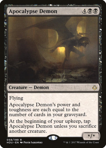 Apocalypse Demon [Hour of Devastation] Magic: The Gathering