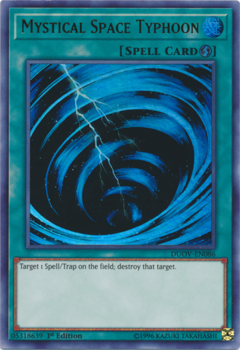 Mystical Space Typhoon [DUOV-EN086] Ultra Rare Yu-Gi-Oh!