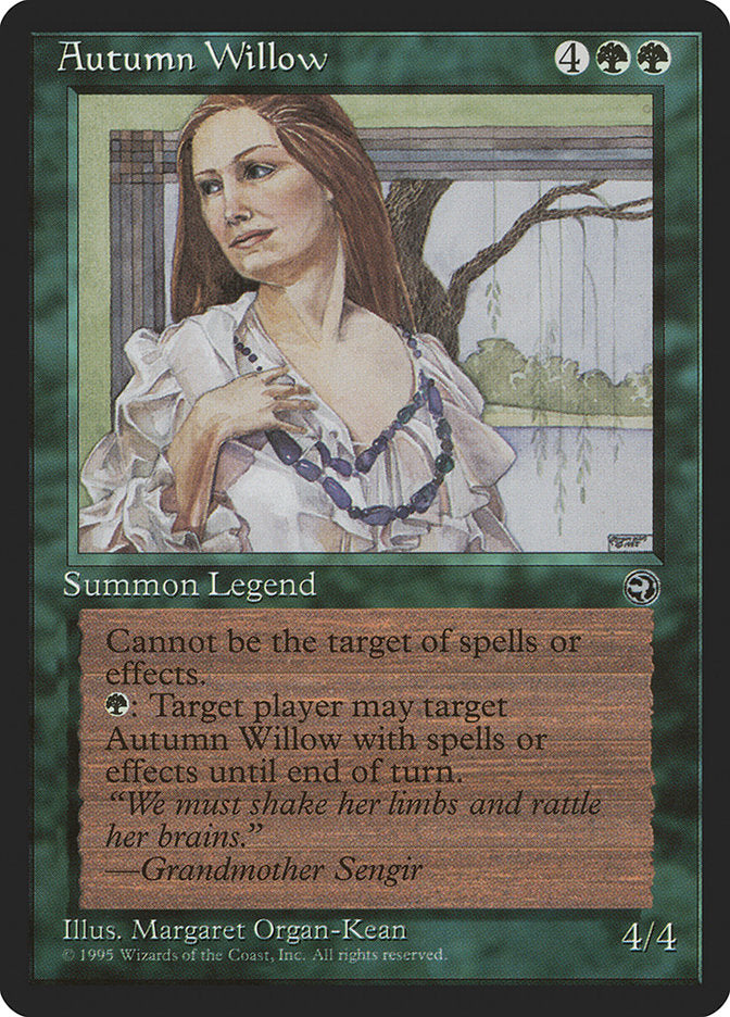 Autumn Willow [Homelands] Magic: The Gathering