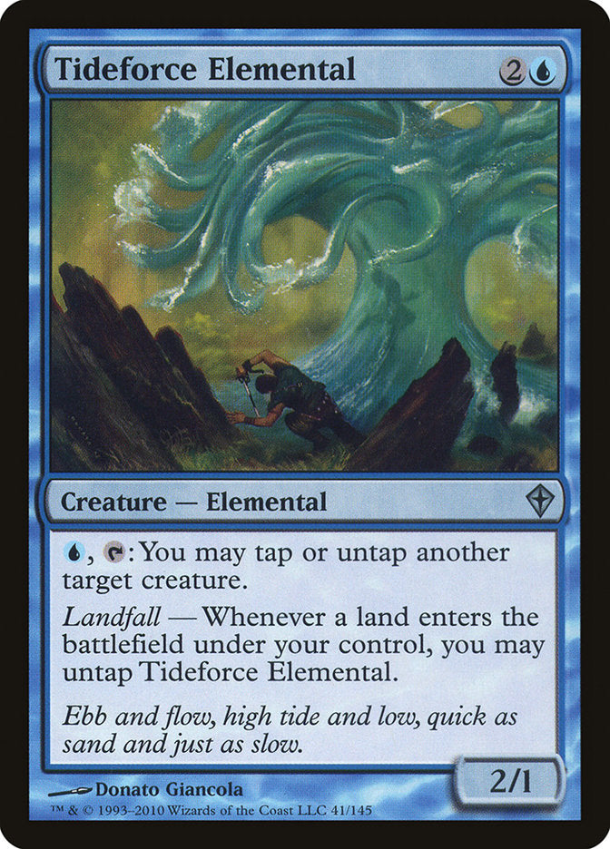 Tideforce Elemental [Worldwake] Magic: The Gathering