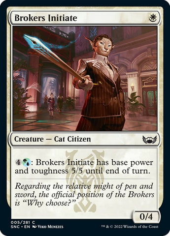 Brokers Initiate [Streets of New Capenna] Magic: The Gathering
