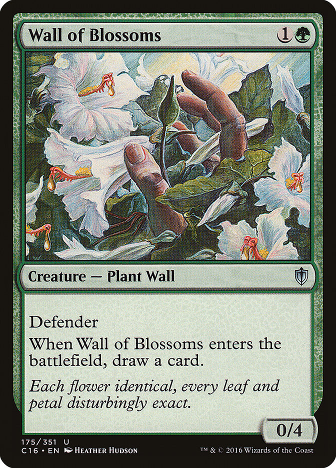 Wall of Blossoms [Commander 2016] Magic: The Gathering