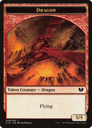 Dragon // Dragon Double-Sided Token [Commander 2015 Tokens] Magic: The Gathering