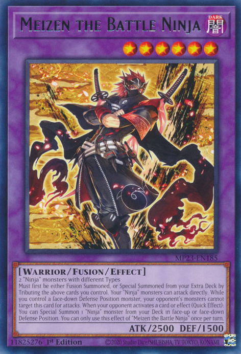 Meizen the Battle Ninja [MP23-EN185] Rare Yu-Gi-Oh!
