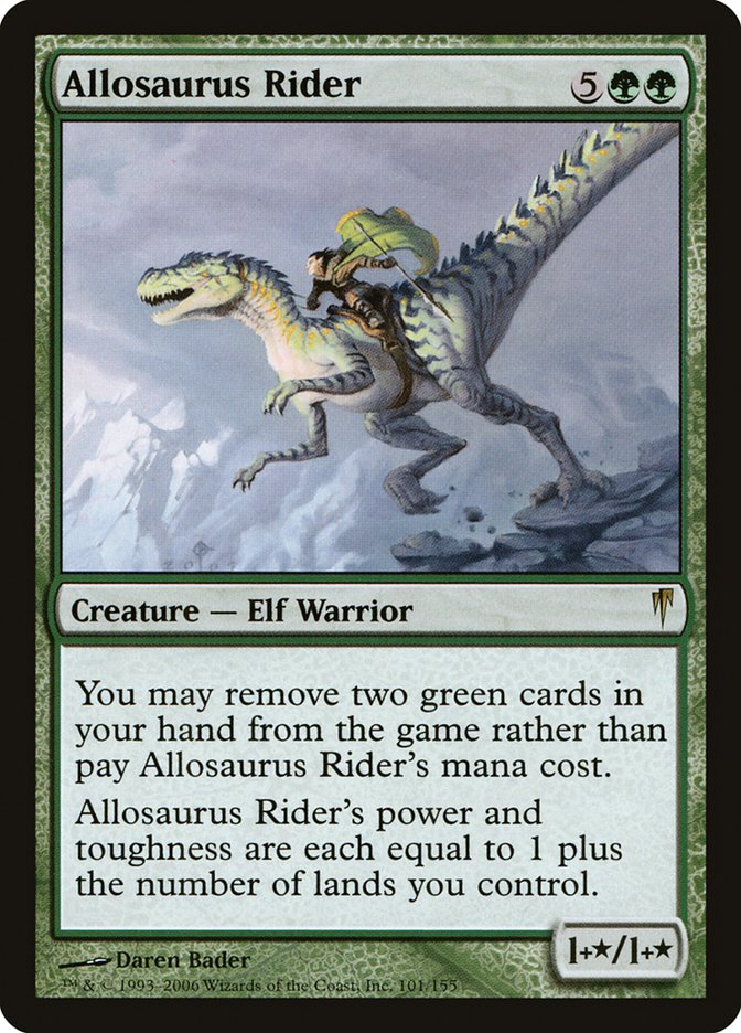 Allosaurus Rider [Coldsnap] Magic: The Gathering
