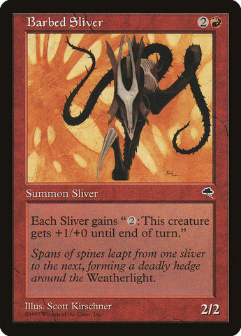 Barbed Sliver [Tempest] Magic: The Gathering