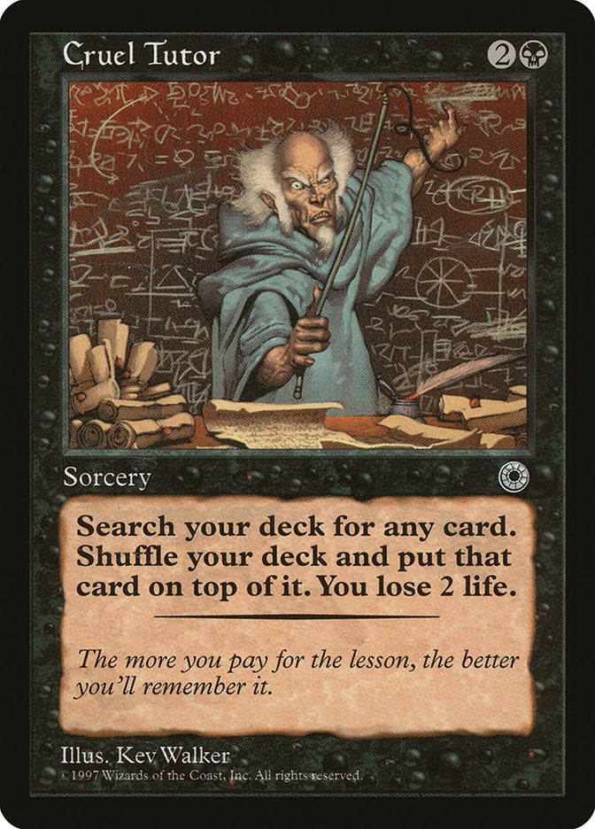 Cruel Tutor [Portal] Magic: The Gathering