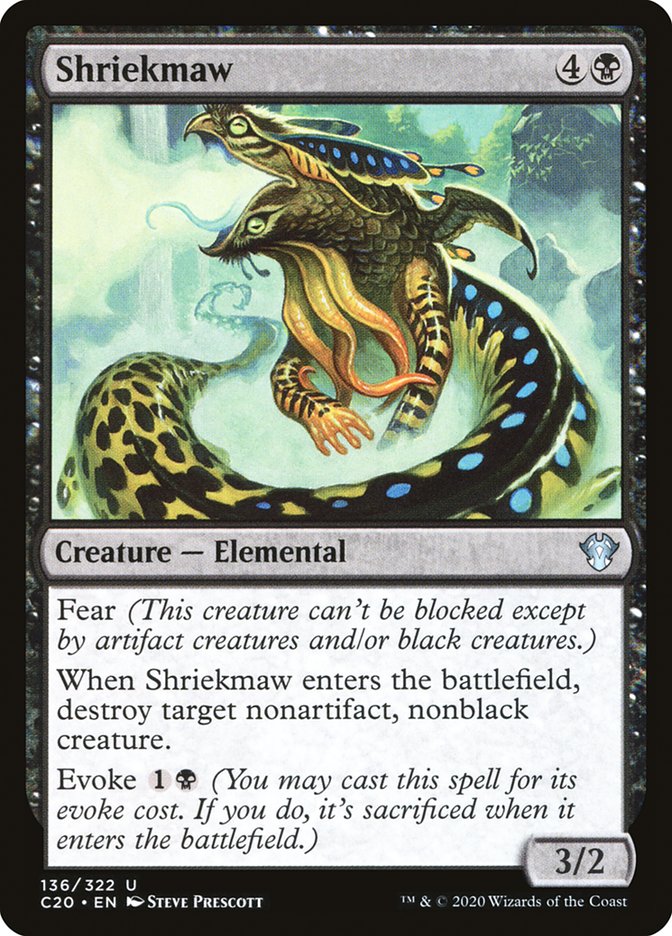 Shriekmaw [Commander 2020] Magic: The Gathering