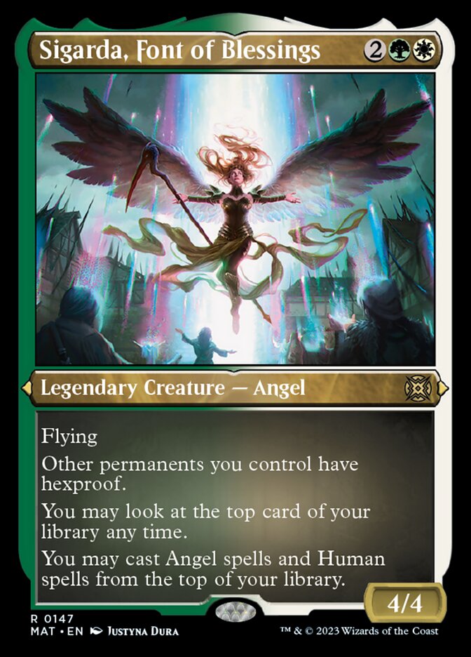 Sigarda, Font of Blessings (Foil Etched) [March of the Machine: The Aftermath] Magic: The Gathering
