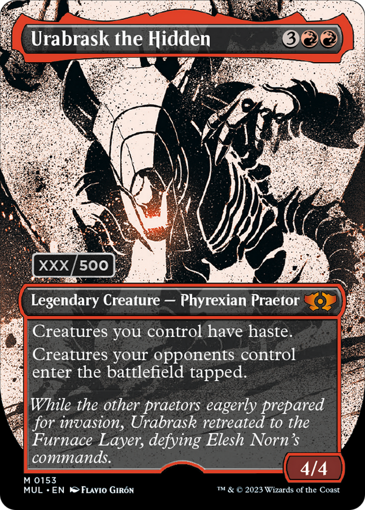Urabrask the Hidden (Serialized) [Multiverse Legends] Magic: The Gathering