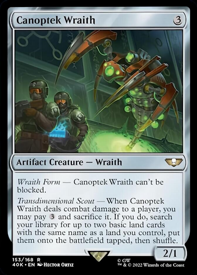 Canoptek Wraith [Warhammer 40,000] Magic: The Gathering