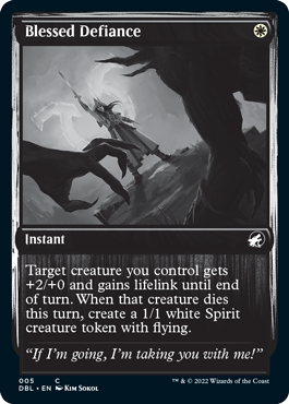 Blessed Defiance [Innistrad: Double Feature] Magic: The Gathering